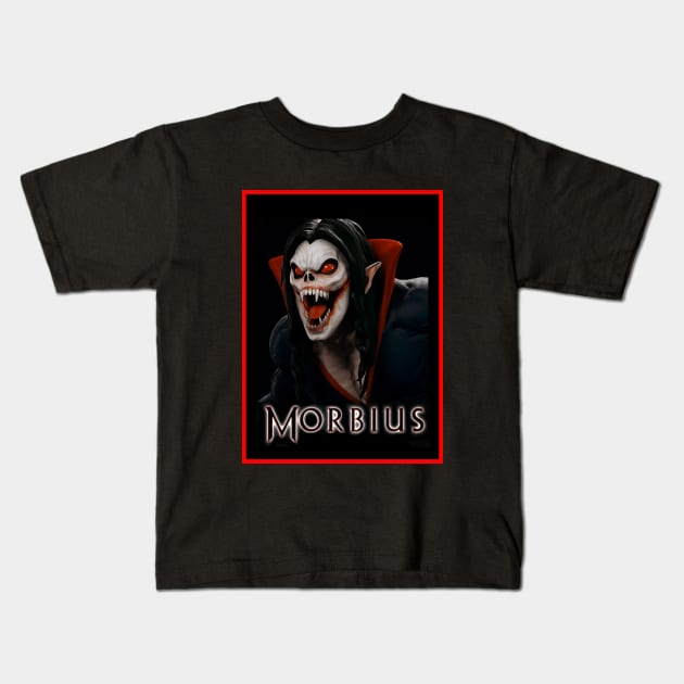 The Living Morbius Vampire Kids T-Shirt by venusblack